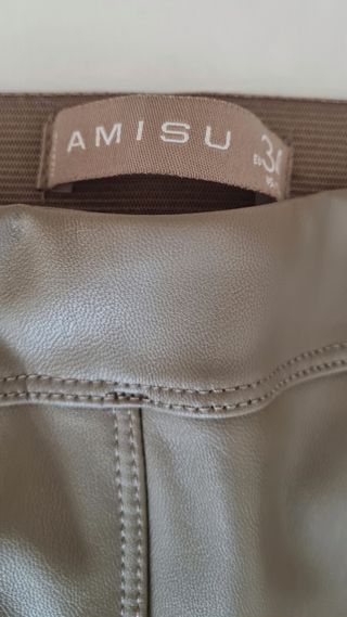 PANTALÓN EFECTO PIEL SKINNY