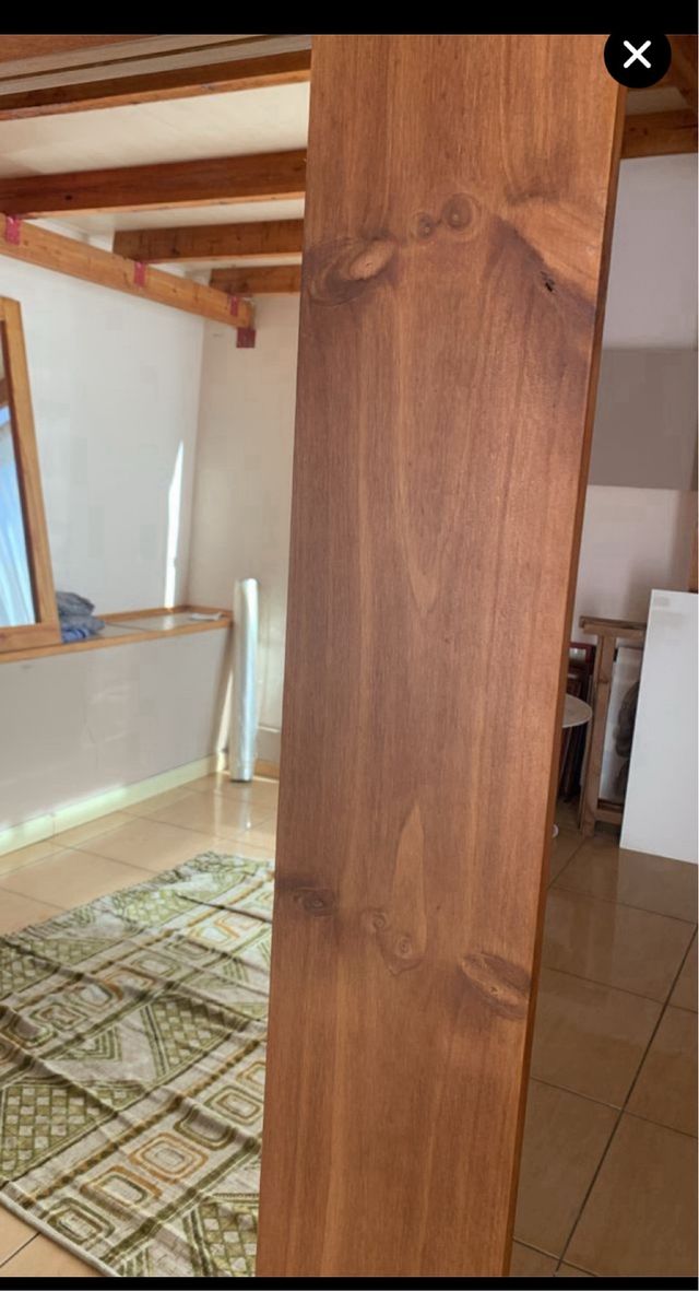 Nuovo specchio in legno naturale