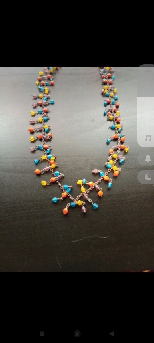 Collar de colores de abalorios de cr