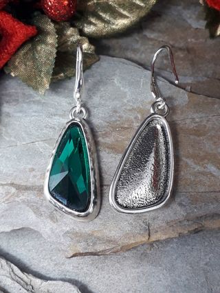 Pendientes Cristal Verde Nuevo