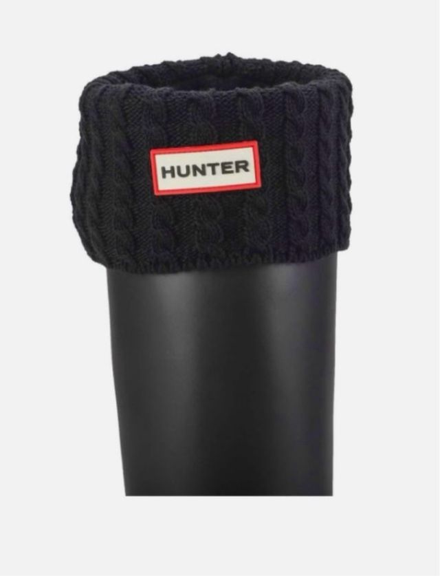 calcetin caña alta negro