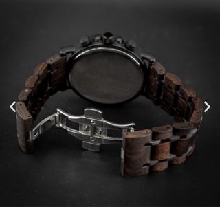 Reloj de madera de ébano Woodenson