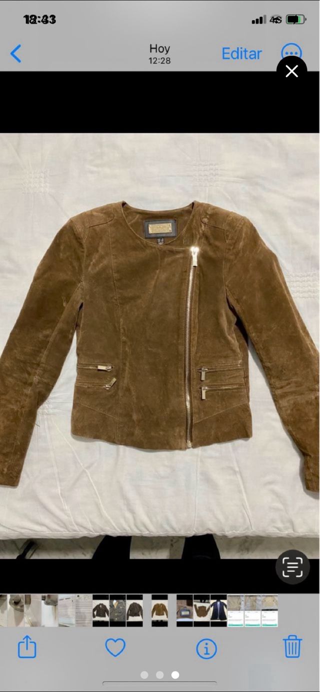 Cazadora de piel autentica