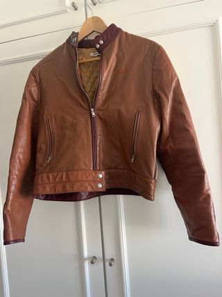 Cazadora vintage Donna Kara 100/100 piel.