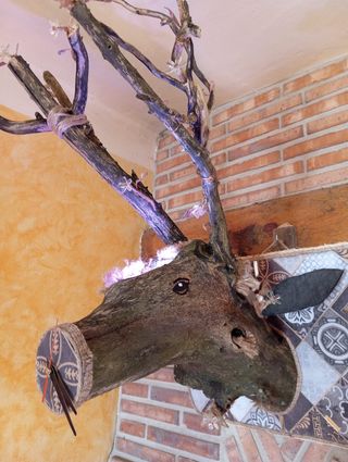 Cabeza de ciervo artesanal