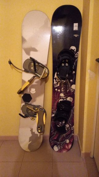 Tabla snow con atadoras Burton