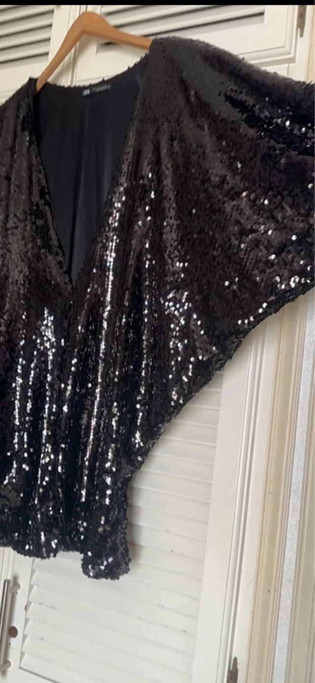 Vestido Lentejuelas Zara