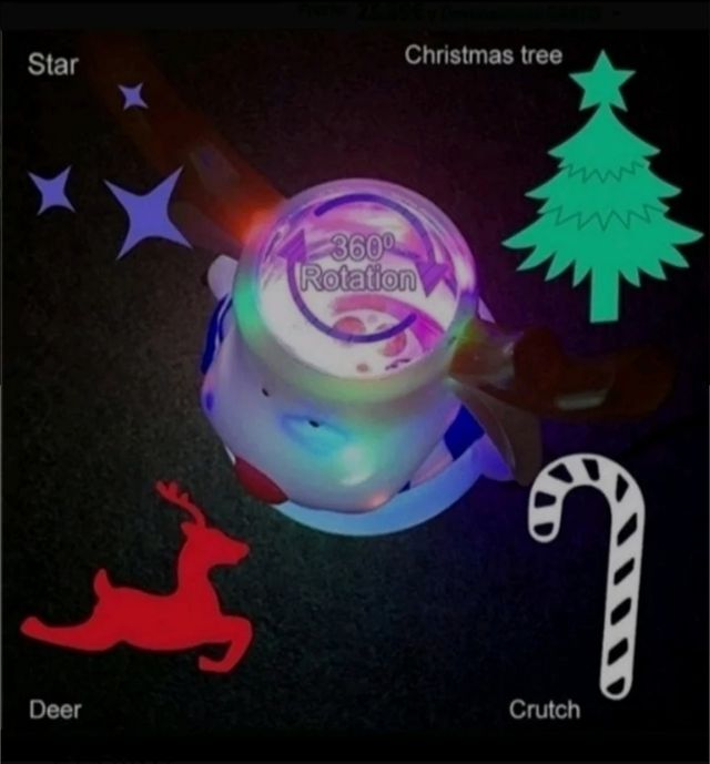 Lampara navideña proyector