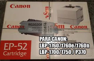Tóner Canon EP-52 negro original PRECINTADO