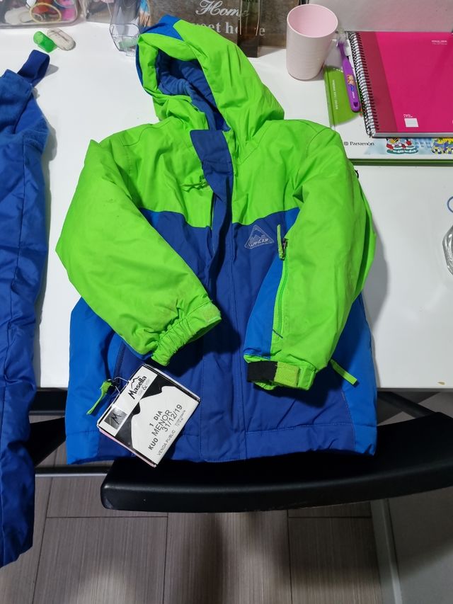 Equipo ski chaqueta y pantalon azul decatlhon