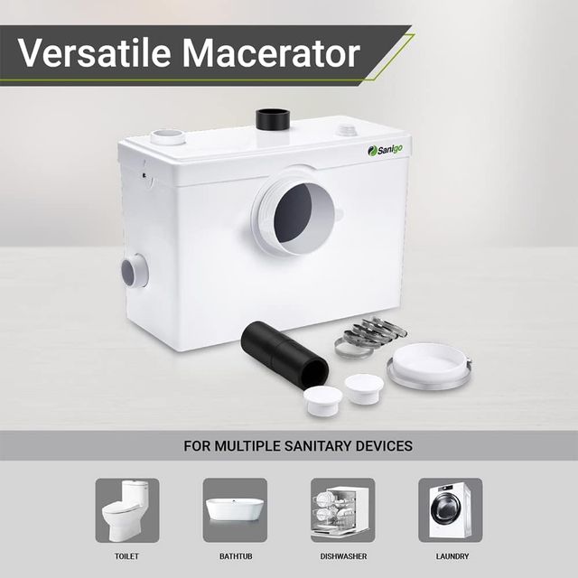 Trituradora sanitaria, bomba automática para elimi