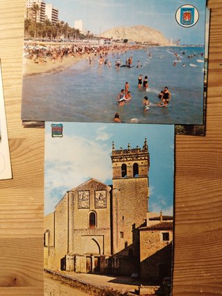 6 Postales de diferentes lugares de España