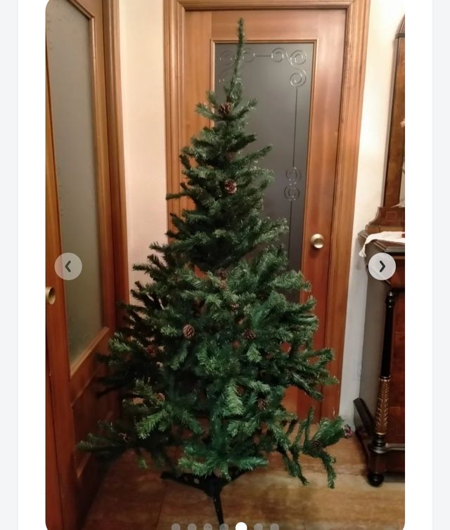 Árbol Navidad 1,80cm Frondoso con pie