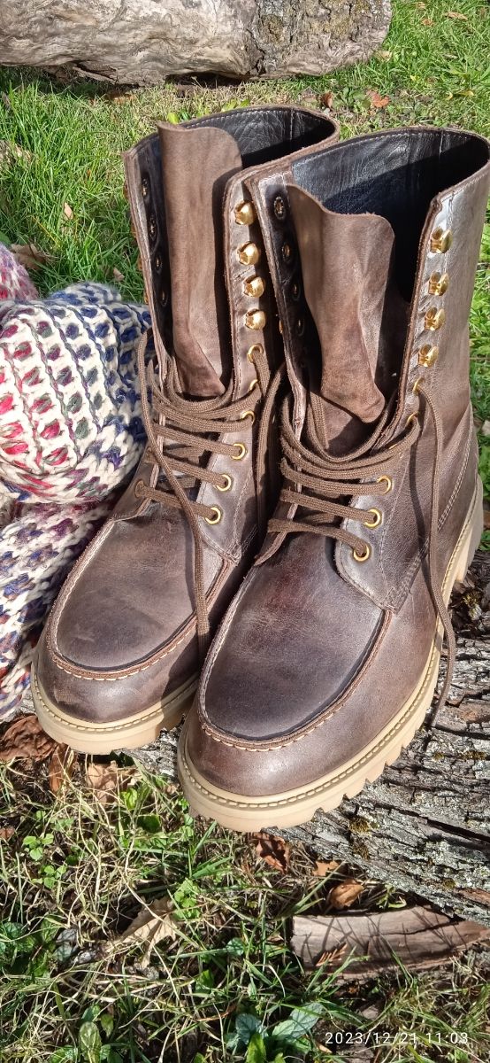 Stivaletti in pelle made in Italy nuovi