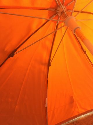 Sombrilla carrito bebé naranja JANE