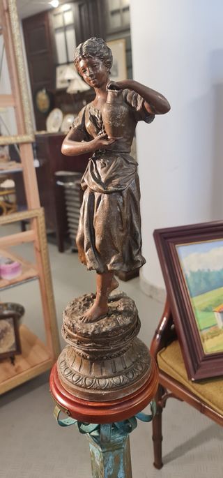 Escultura con pedestal de Ernest Rancoulet