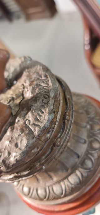 Escultura con pedestal de Ernest Rancoulet