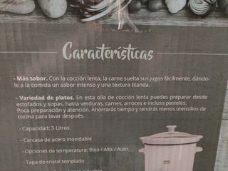 olla cocion lenta slow cooker nova laus