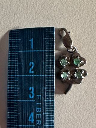 Charm braccialetto quadrifoglio portafortuna