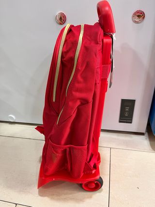 michila con carrito de seleccion espańola