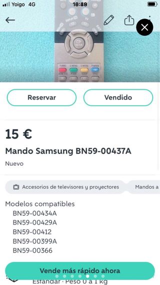 Mandos Samsung dvd