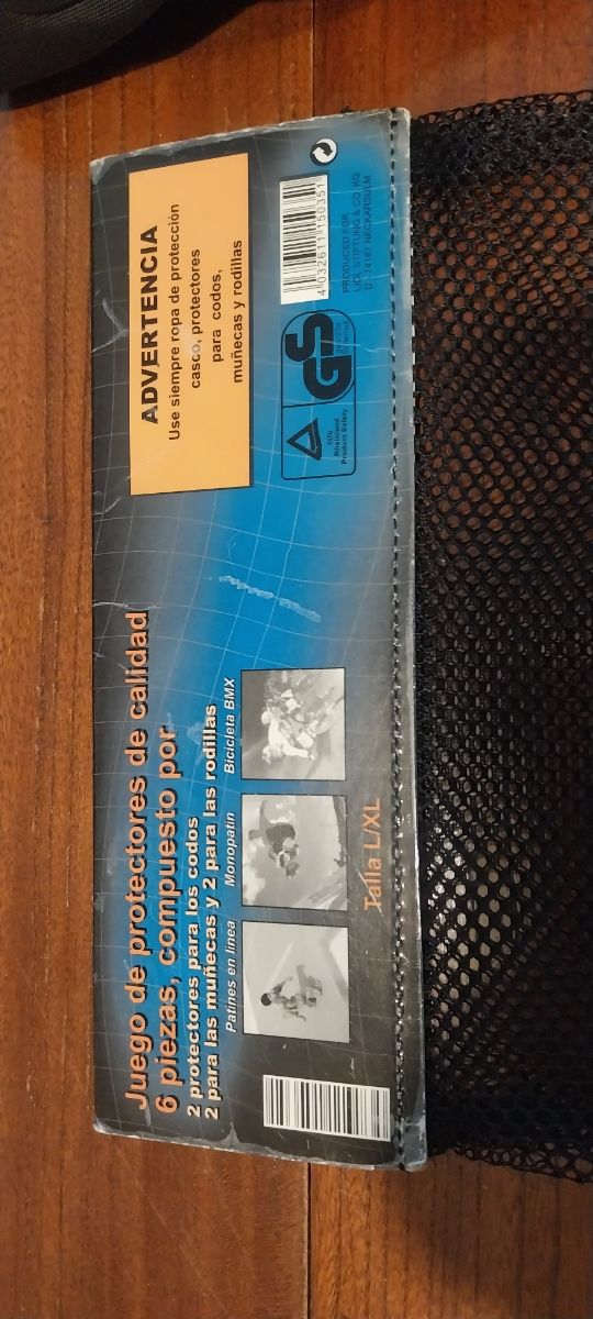 Rodilleras y muñequeras patinaje,negro reflectante