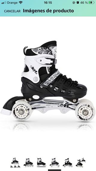 Patines 4 en 1: calle, hielo, 2x2 Talla:39-42