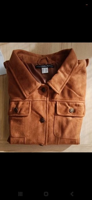 Cazadora y Falda de Ante marrón nuevos