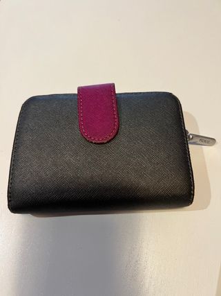 cartera con monedero Tous gris y rosa