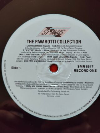 LP THE PAVAROTTI COLLECTION ,doppio album 27 Opere