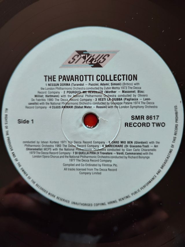 LP THE PAVAROTTI COLLECTION ,doppio album 27 Opere