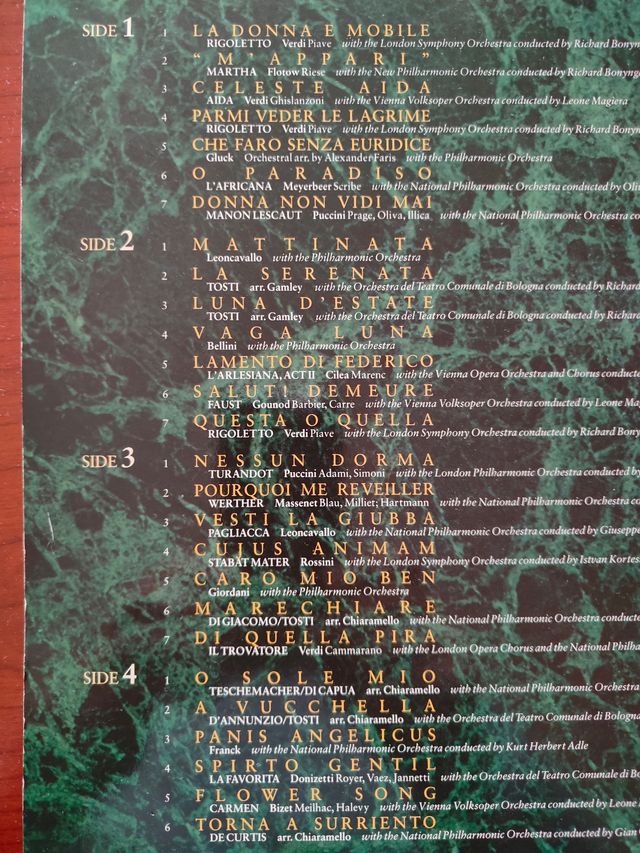 LP THE PAVAROTTI COLLECTION ,doppio album 27 Opere