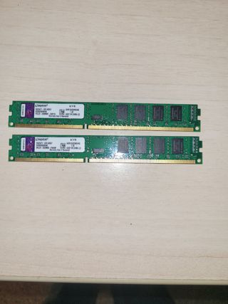 2 unidades Memoria ram ddr3 4g kingston