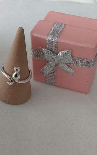 Anillo de plata 925 gato