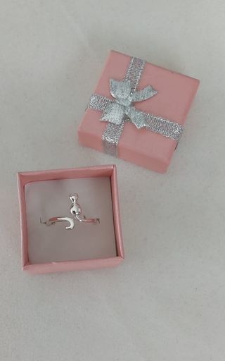 Anillo de plata 925 gato