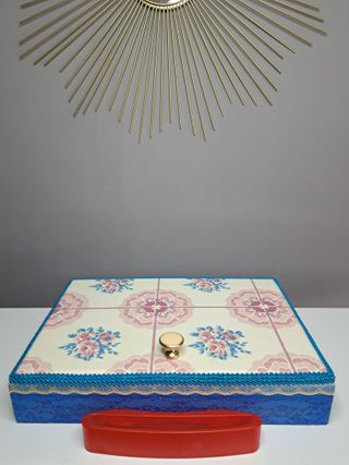 Bolso Vintage. Restaurado caja de puros.