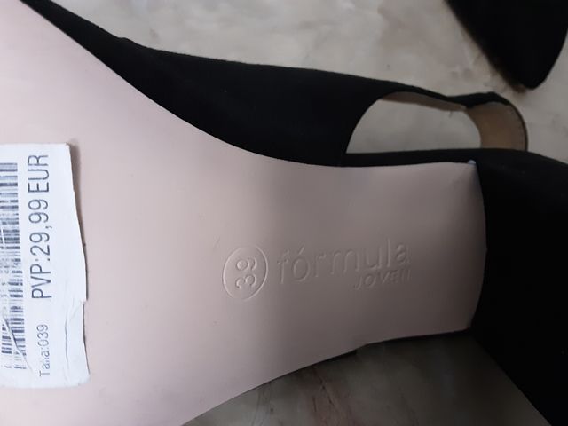 zapato fiesta evento Corte Inglés 39 nuevo sin uso