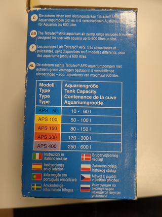 Bomba de aire para acuario