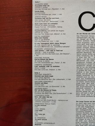 LP di ENRICO CARUSO, 19 OPERE