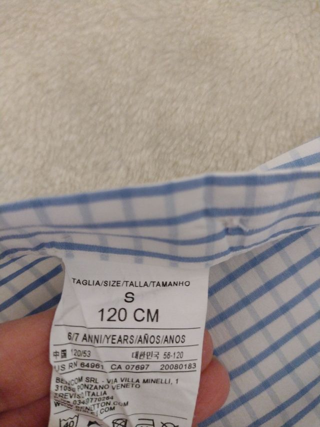 Camisa Benetton cuadros
