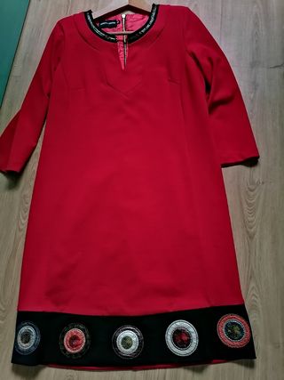 Vestido fiesta calidad talla grande
