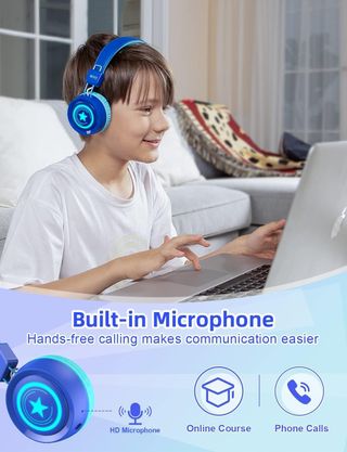 Cascos Bluetooth para niños (azul)