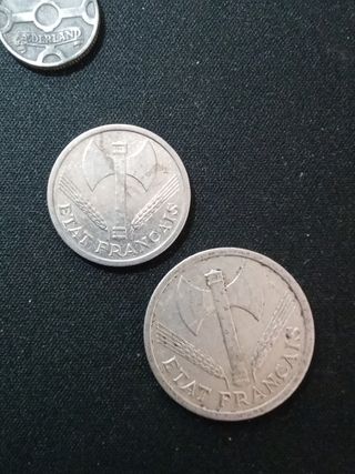 Lote monedas II Guerra Mundial varios pa