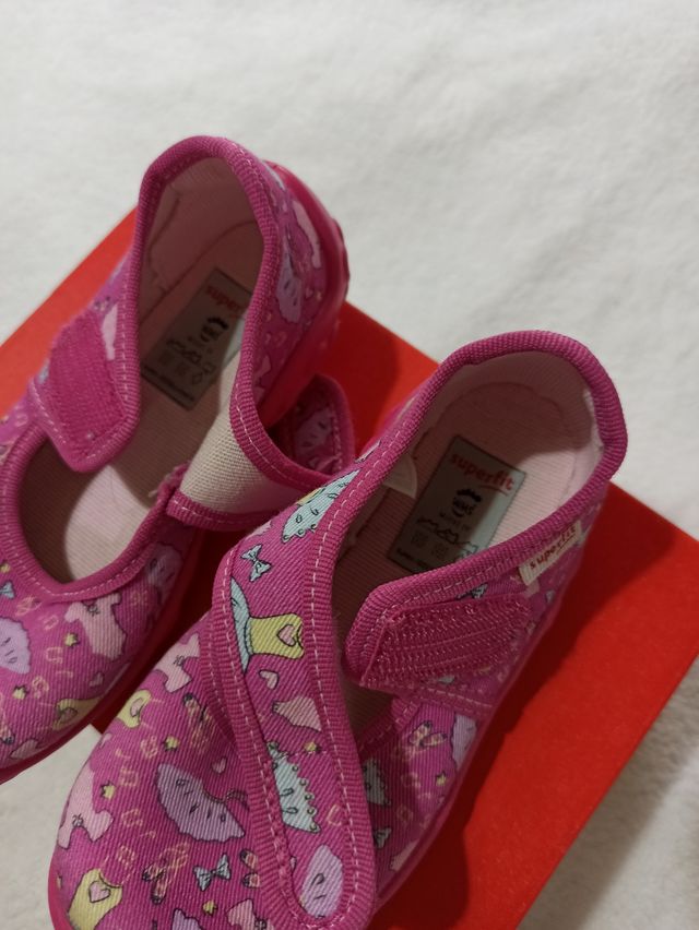 Sneakers Superfit da bambina in tela e velcro taglia 26