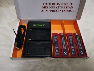 Bateria Neewer x4 2600 mah+2 cargado.(precintadas)