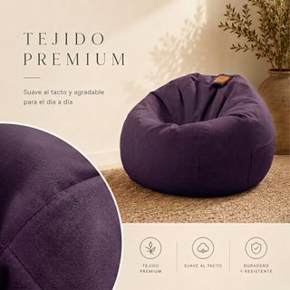 Puff salon redondo moderno - Puf gigante gamer XXL