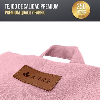 Puff rosa redondo moderno - Puf infantil salon XXL