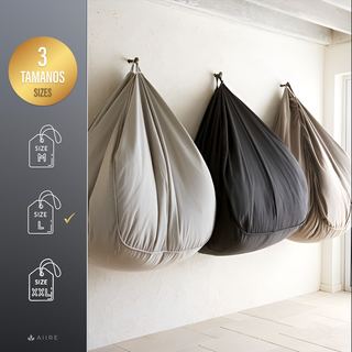 Puff rosa redondo moderno - Puf infantil salon XXL