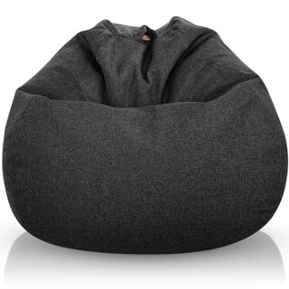 Puff rosa redondo moderno - Puf infantil salon XXL