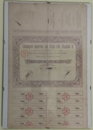 Action Mille Francs Menelick II